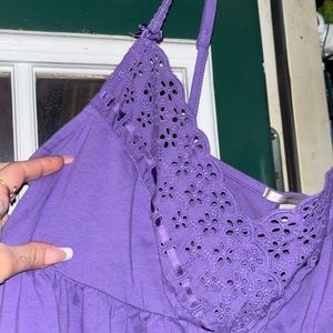 vintage victoria’s secret size XL, embroidered, innocent above-knee night gown n